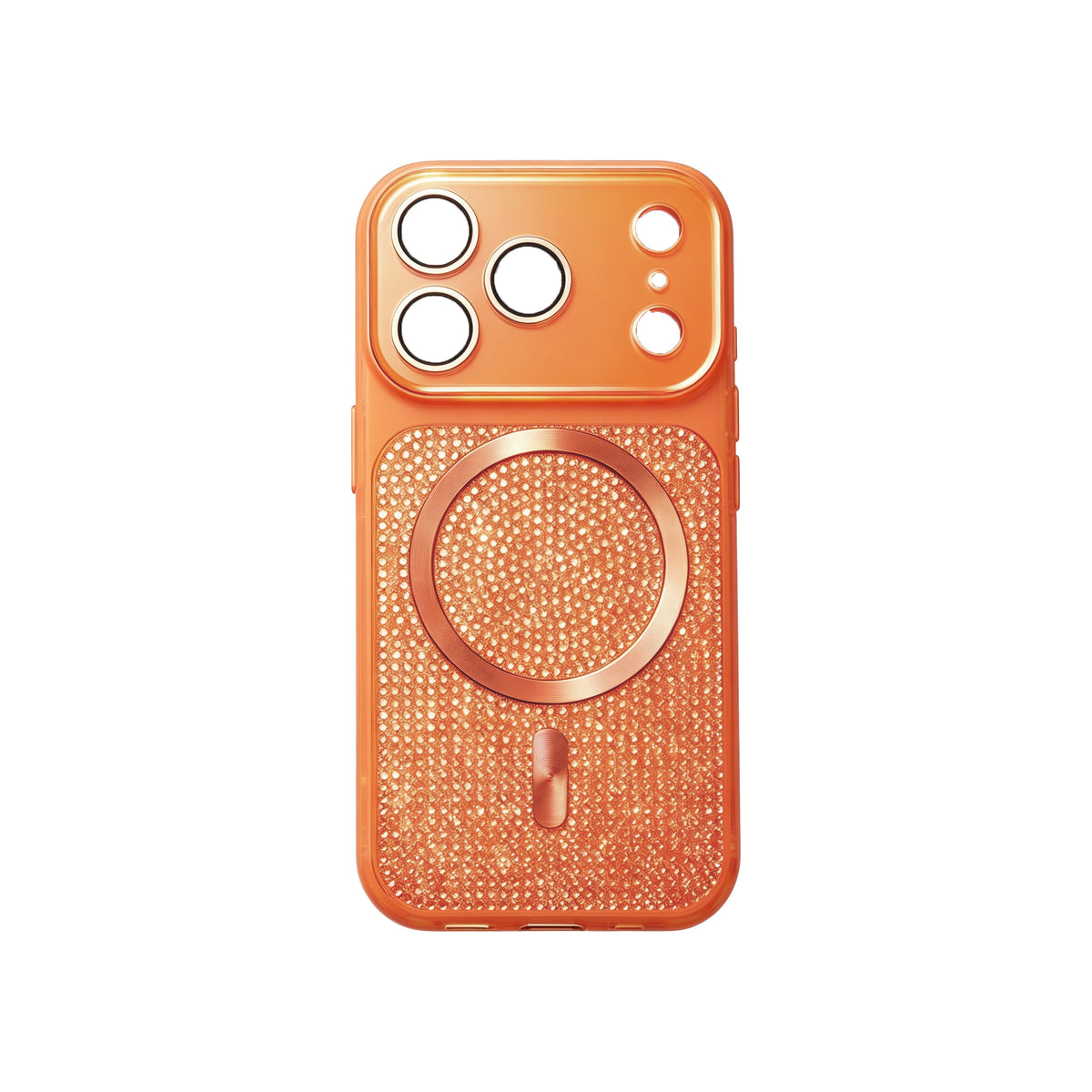 iPhone 16 Pro Max Carcasa Magsafe con Protección de Cámara Diseño Pavés de Diamantes