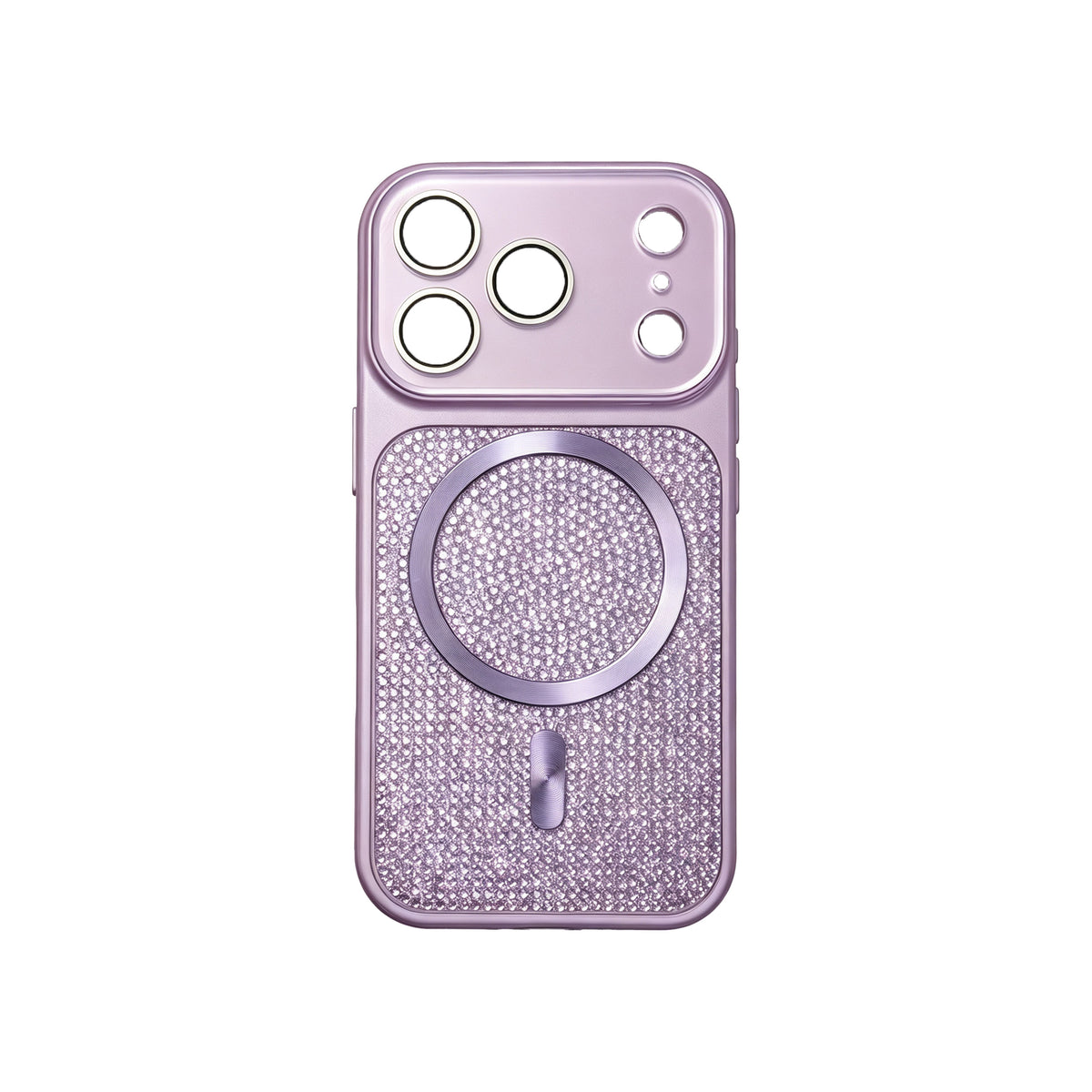 iPhone 16 Pro Max Carcasa Magsafe con Protección de Cámara Diseño Pavés de Diamantes