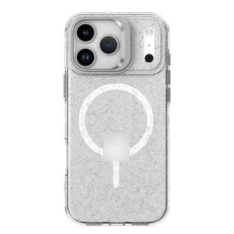 iPhone 17 Funda Magsafe transparente con purpurina delicada