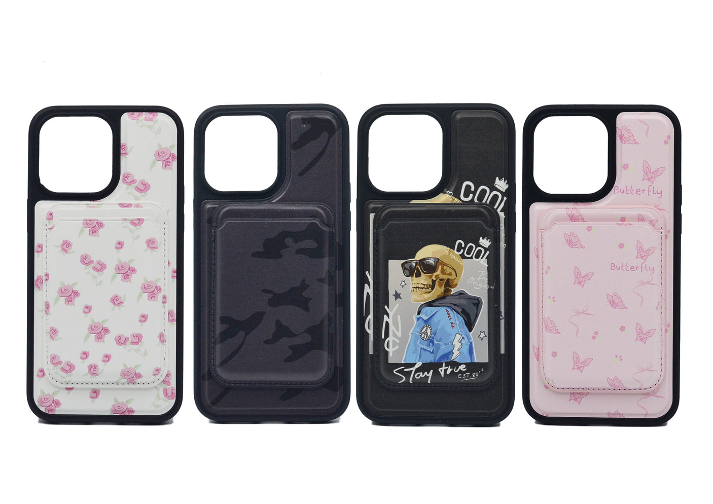 iPhone 12/12 Pro Leather Case with Magnetic Wallet/Card Holder