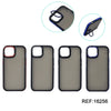 Capa fosca ultrarreforçada para iPhone 15 com suporte dobrável