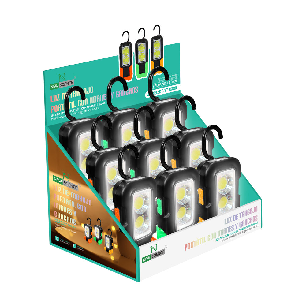 Pack Luz de trabajo manual  DT-27 ( 9 Piezas)