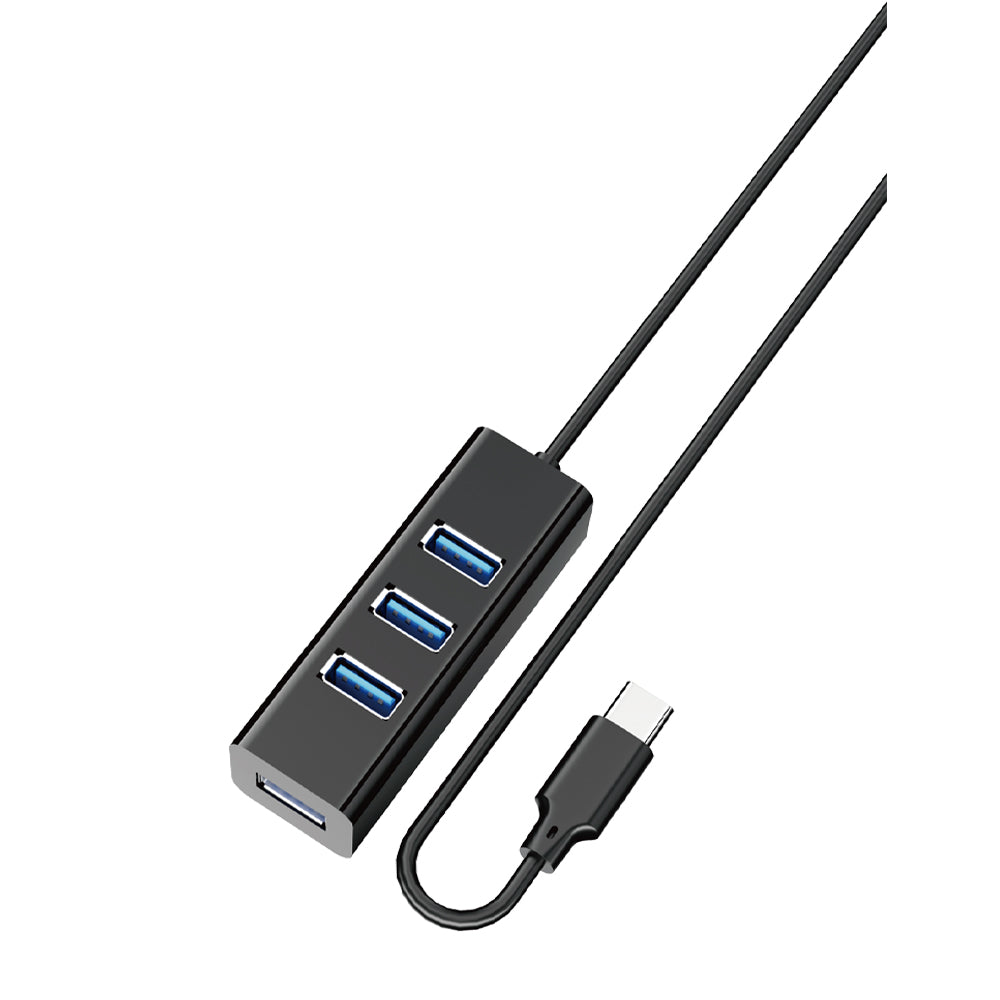 Adaptador HUB 4EN1 TypeC a USB 3.0 HU-08