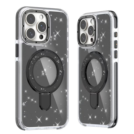 iPhone 17 Carcasa Magsafe Brillante con Soporte Plegable