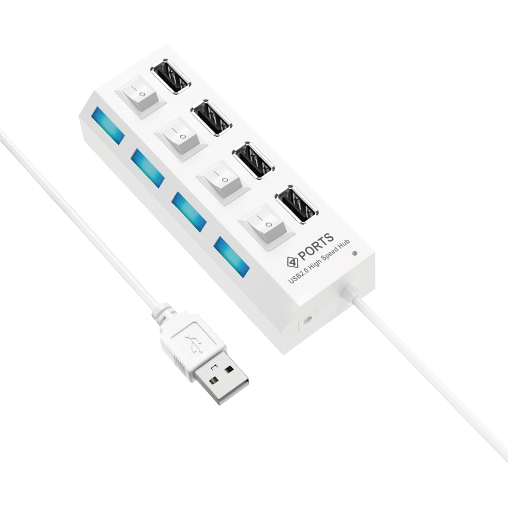 Adaptador HUB 4EN1 USB a USB 2.0 (Con interruptor) HU-04