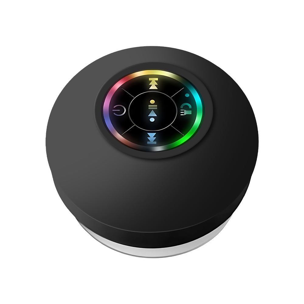 Altavoz BT con ventosa y luces,impermeable IPX4 K33