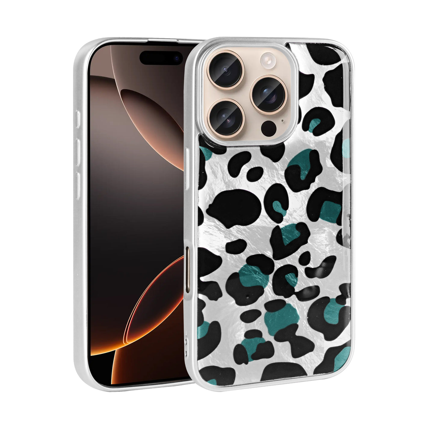 iPhone 16 Pro Carcasa estampada leopardo