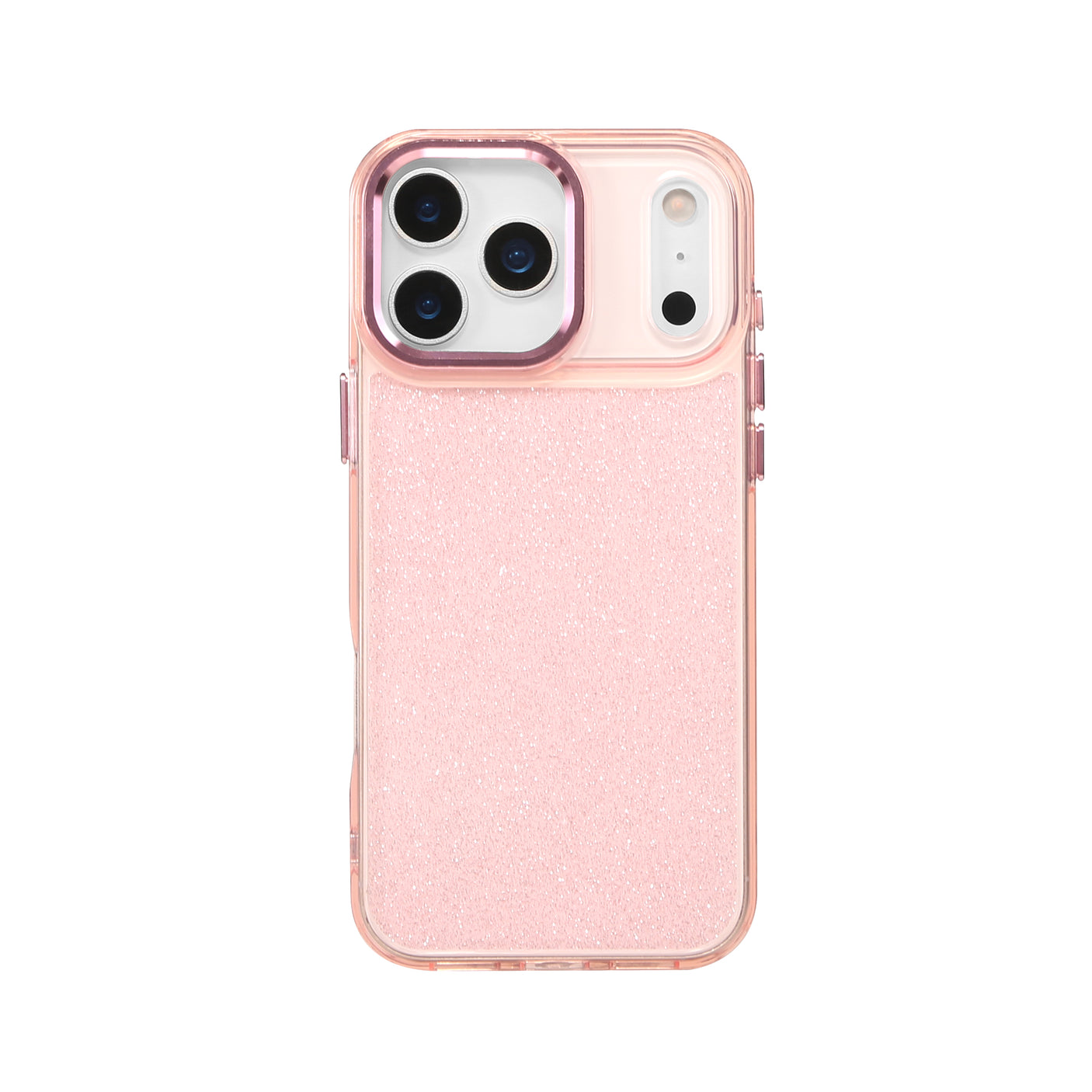 iPhone 17 Funda transparente con purpurina delicada