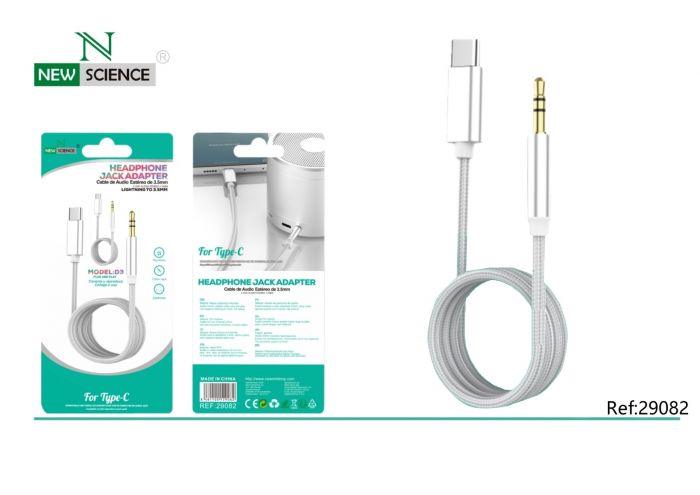 Cable Audio Type C a Jack 3.5mm Modelo D3