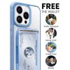 iPhone 15 Pro Max Funda magnética 3 en 1 con tarjetero y cuerda