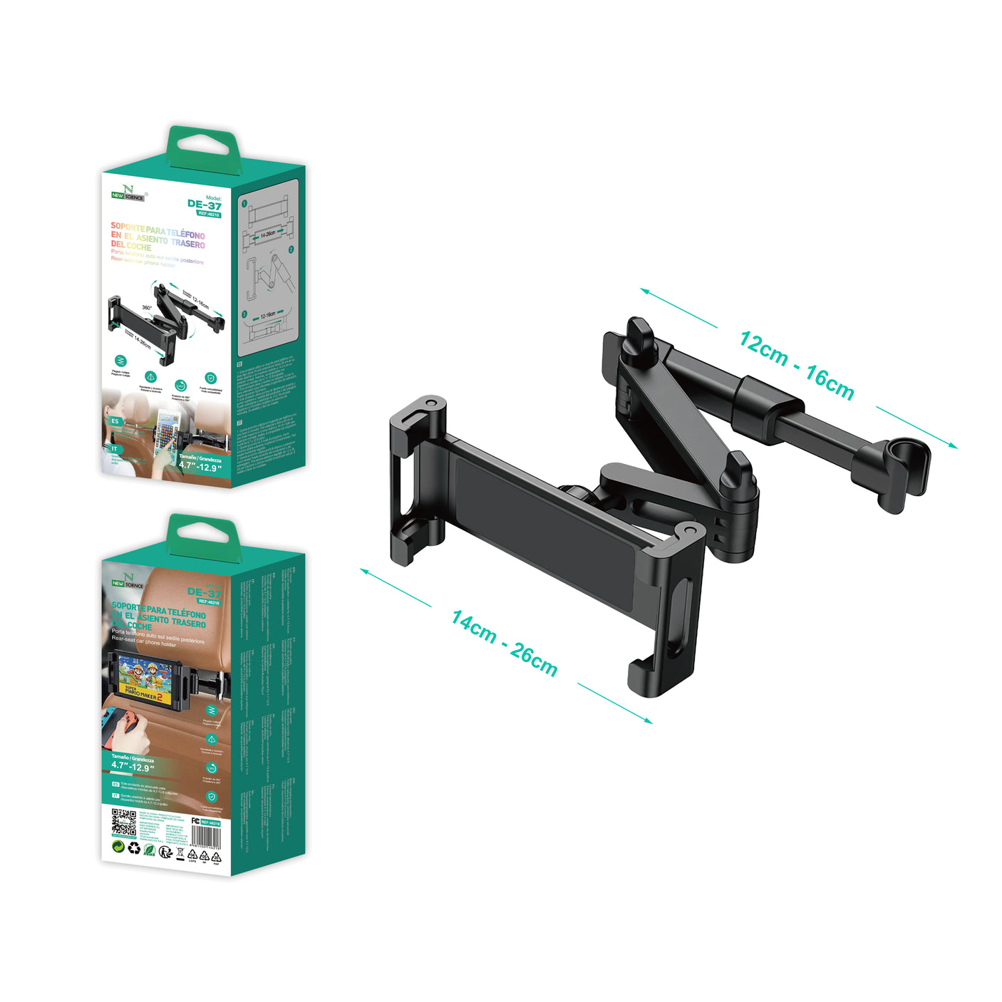 Soporte Coche Asiento Trasero DE-37