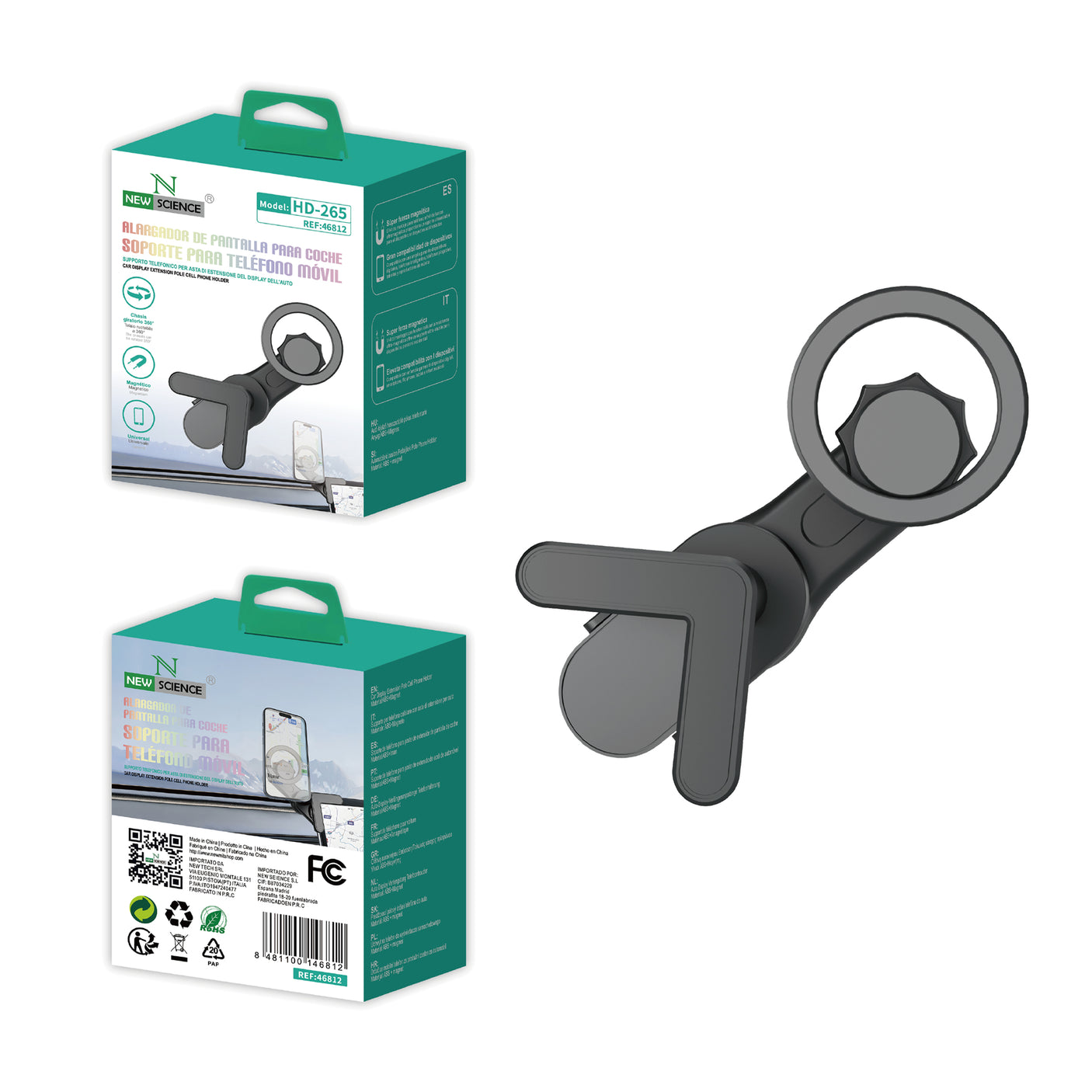 Soporte Coche Extension de Pantalla HD-265