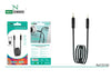 Cable de Audio Estereo de 3.5mm Negro Modelo D10
