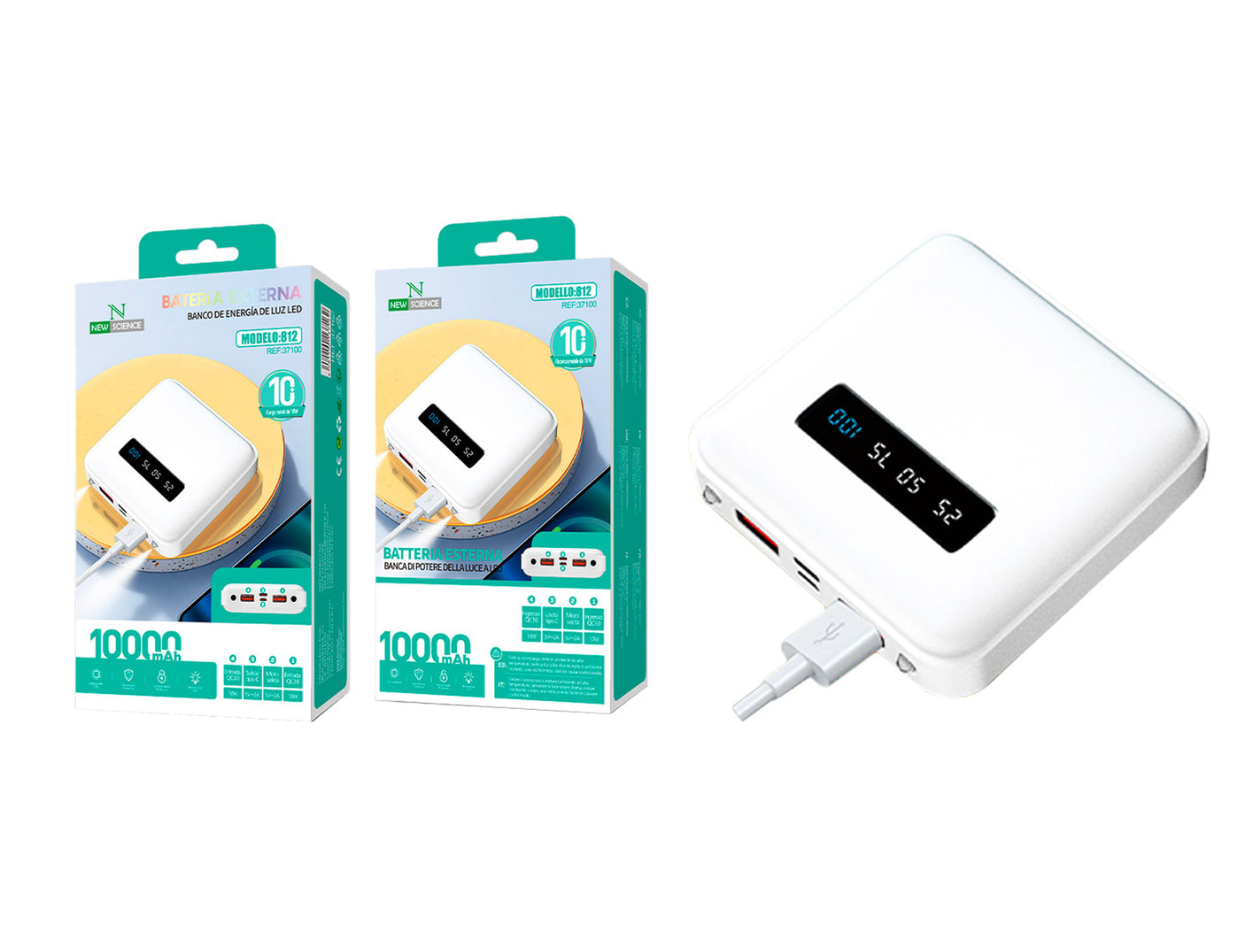 PowerBank 10.000 mAh 10W Modelo 812