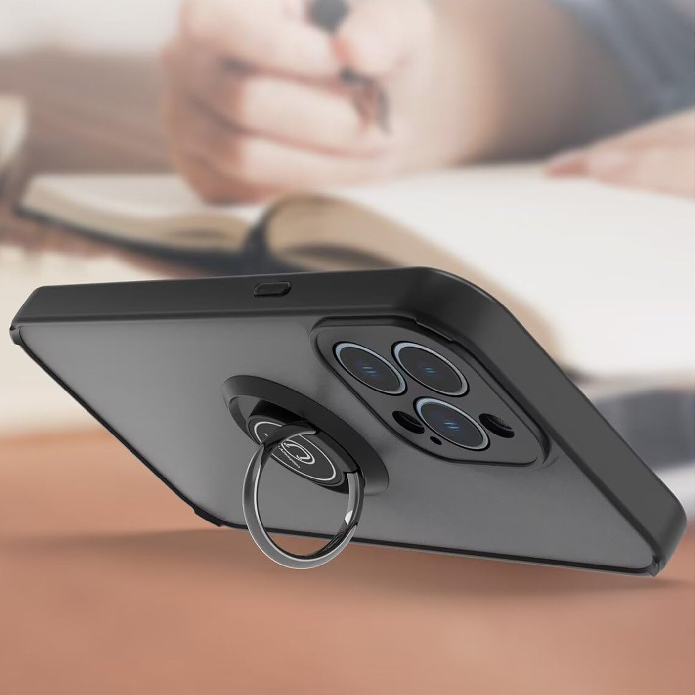 Samsung A26 Carcasa Mate Elektro con Anillo Soporte