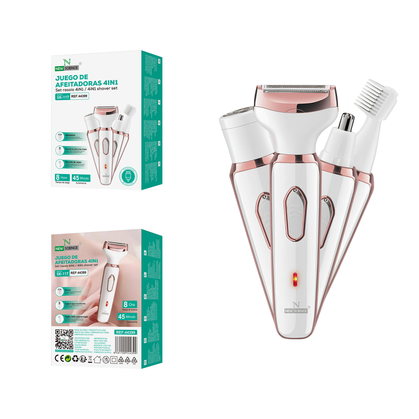 Set de Afeitadoras 4en1 SK-117