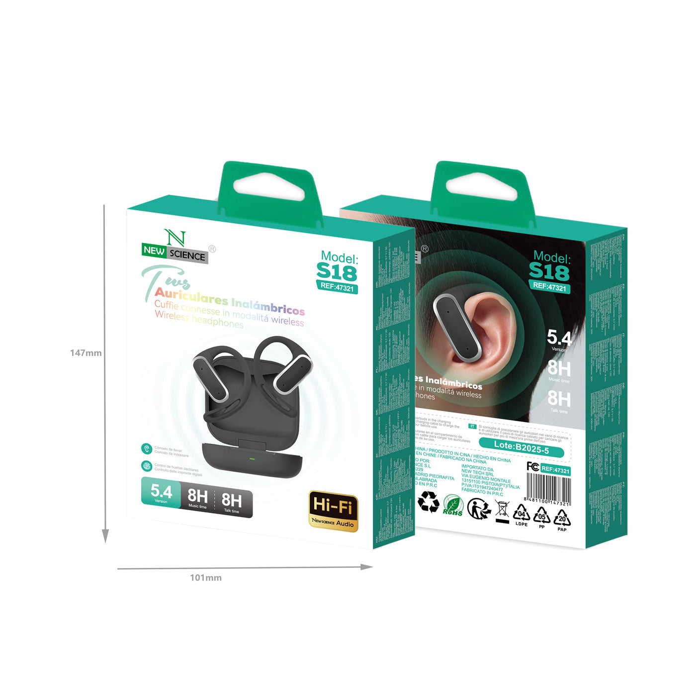 Auriculares Deportivos Inalámbricos S18