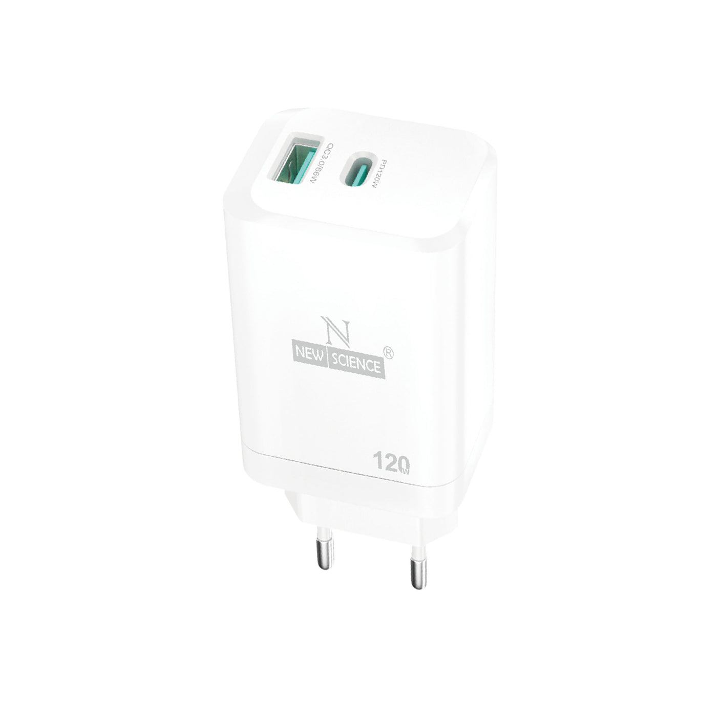 Enchufe Adaptador 2Puertos PD USB-C 120W+USB 66W SLD-T91
