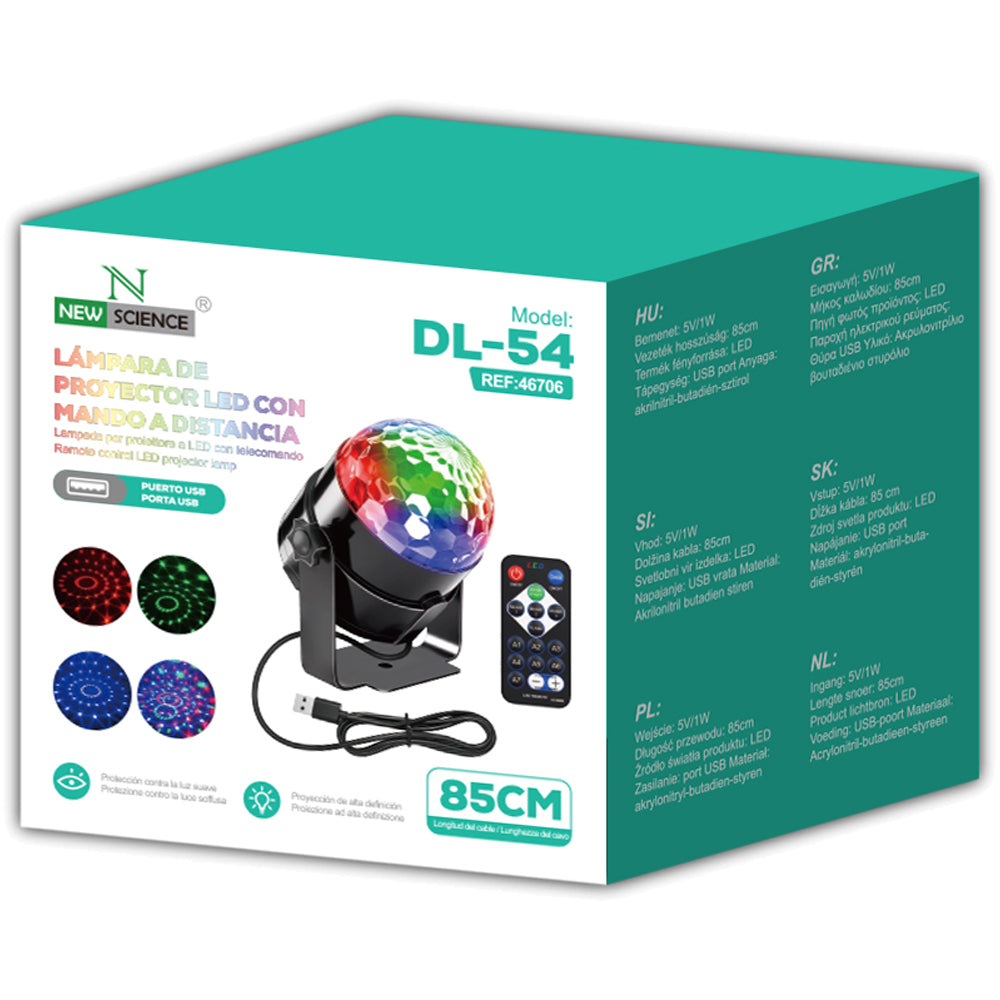 Lámpara Proyector LED con Mando a Distancia DL-54