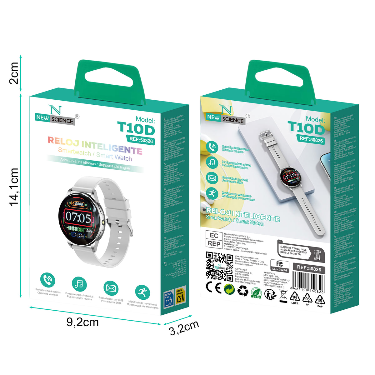 Smartwatch / Reloj Inteligente T10D