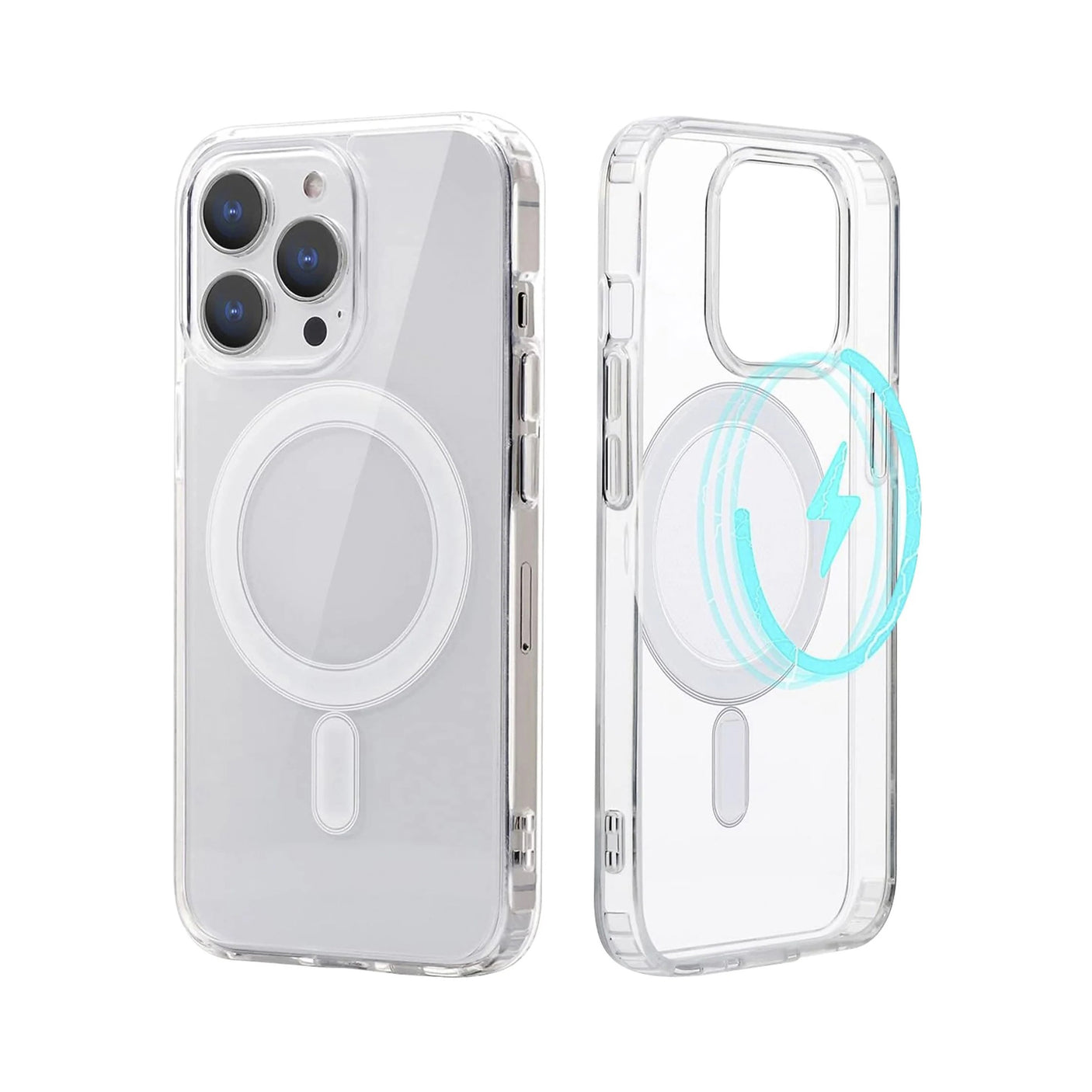 iPhone 15 Pro Max Carcasa Transparente con Magsafe