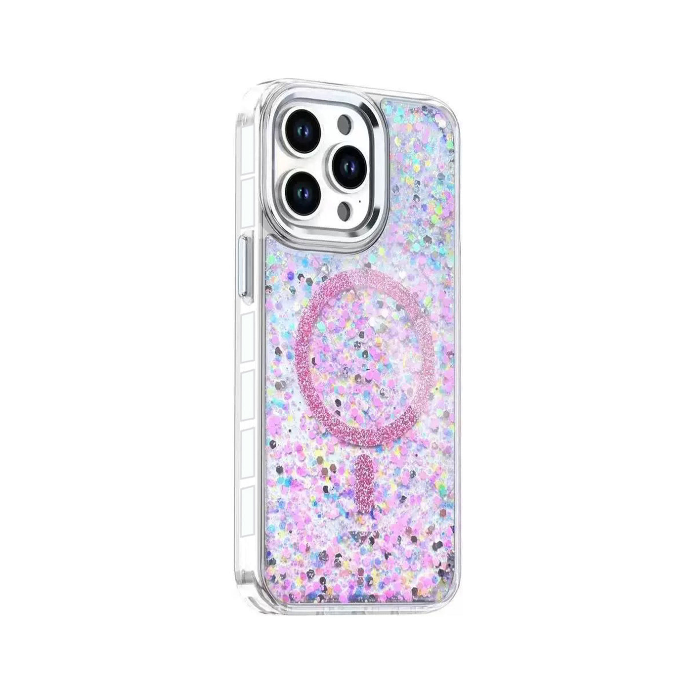 iPhone 16 Pro Carcasa Magsafe con Purpurina