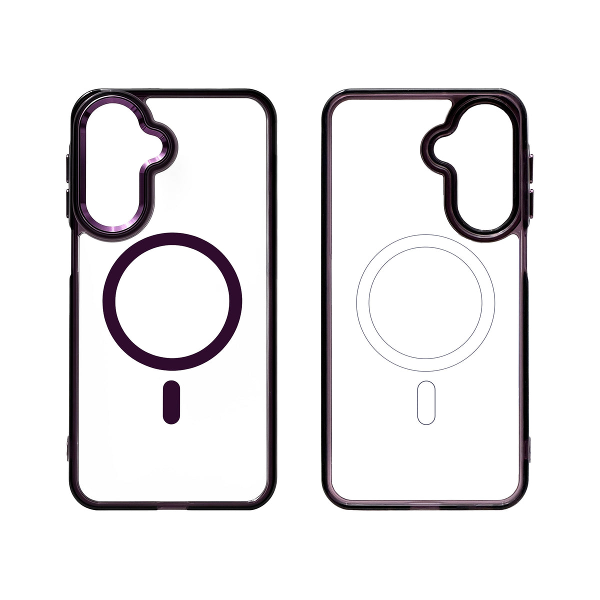 Samsung A17 Carcasa MagSafe Transparente con Borde a Color