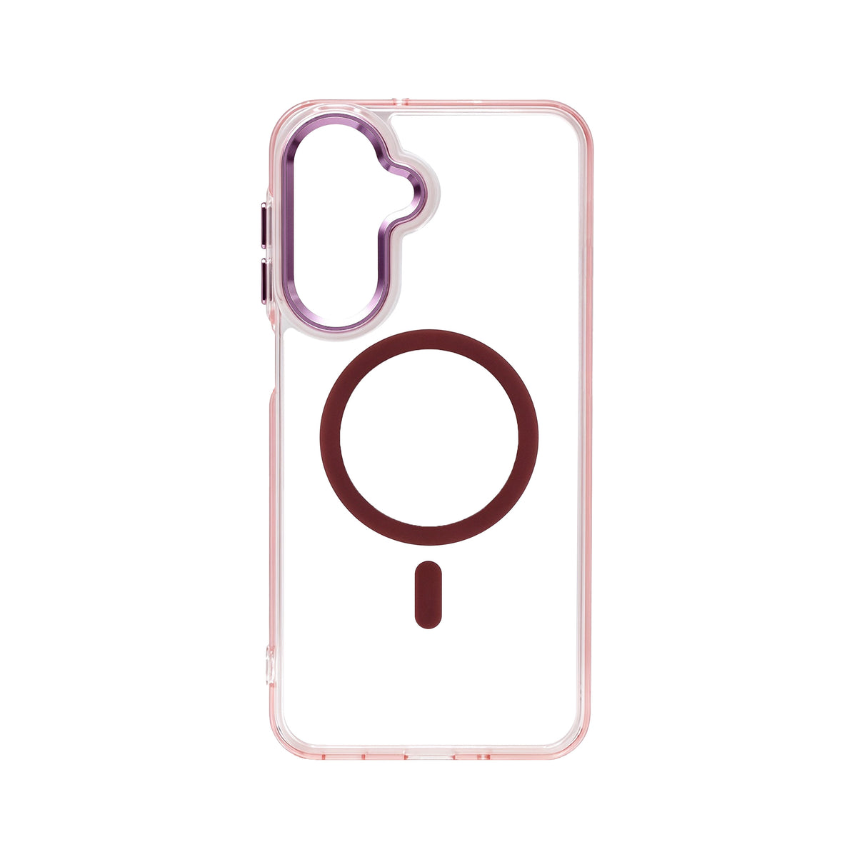 Samsung A17 Carcasa MagSafe Transparente con Borde a Color