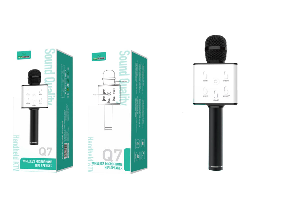Microfono con Altavoz Modelo Q7 Negro