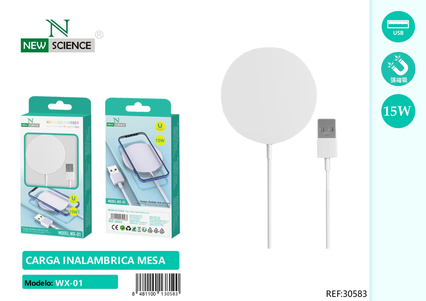 20W USB Wireless Charging Base WX-01