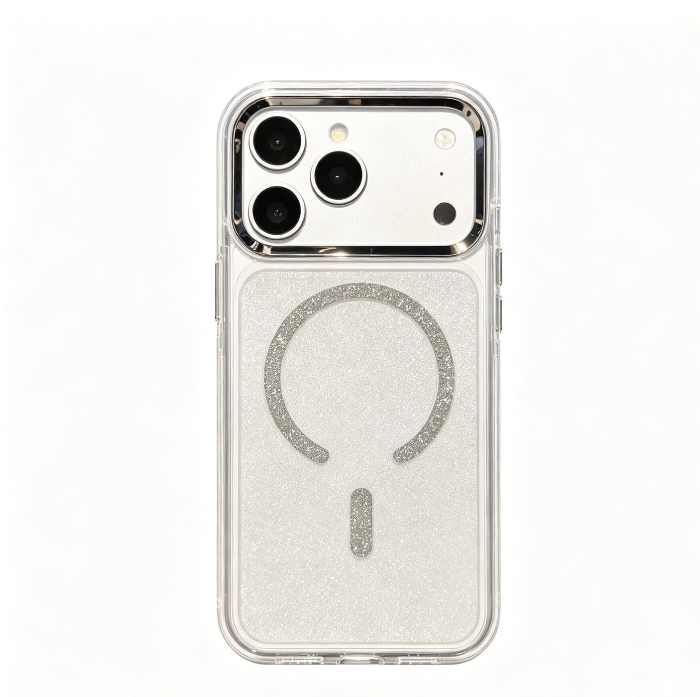 iPhone 15 Pro Max Carcasa Magsafe con Brillo Purpurina