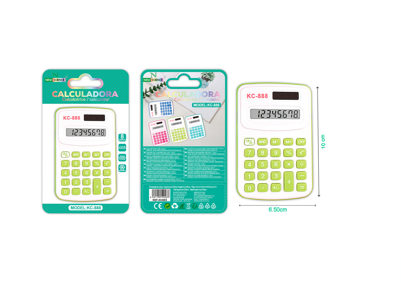 Mini Calculadora Modelo KC-888