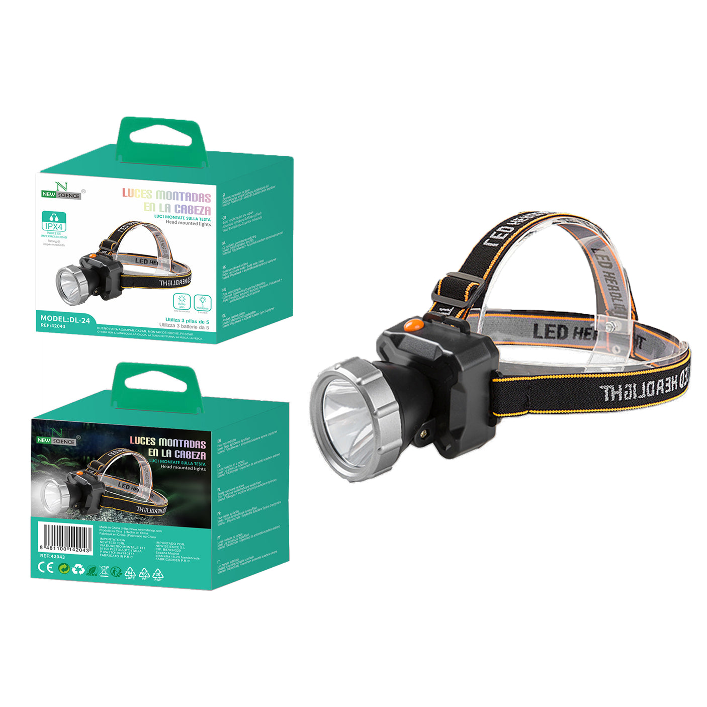 Luces Montadas En La Cabeza Modelo DL-24