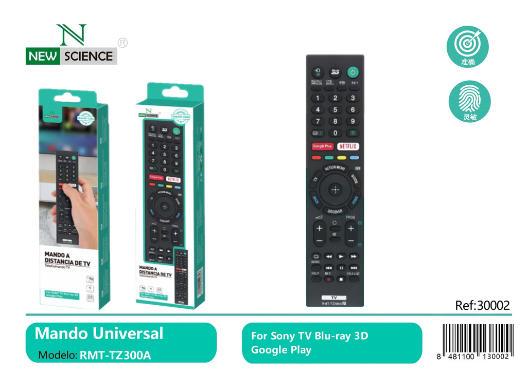Sony Smart TV Remote Control with Google Play RMT-TZ300A