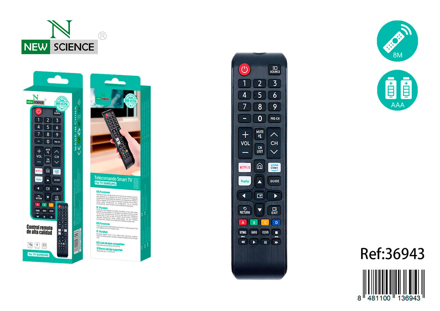 Mando Remoto TV Samsung BN59-01315A