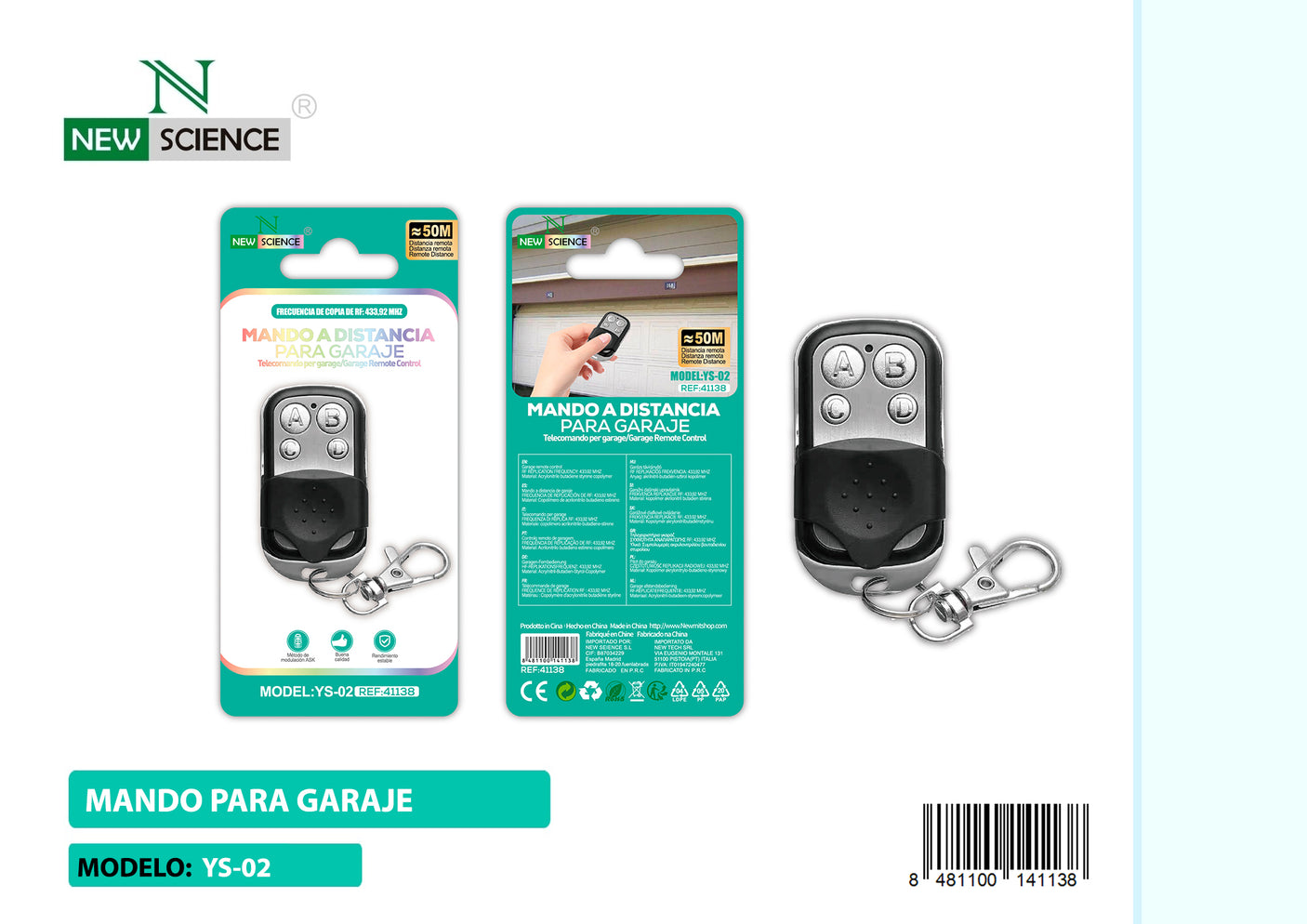 YS-02 Garage Remote