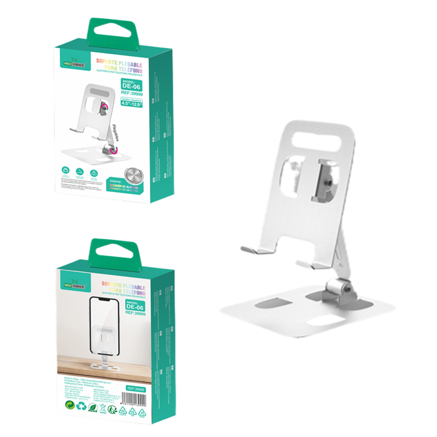 Suporte de mesa para celular/tablet DE-06