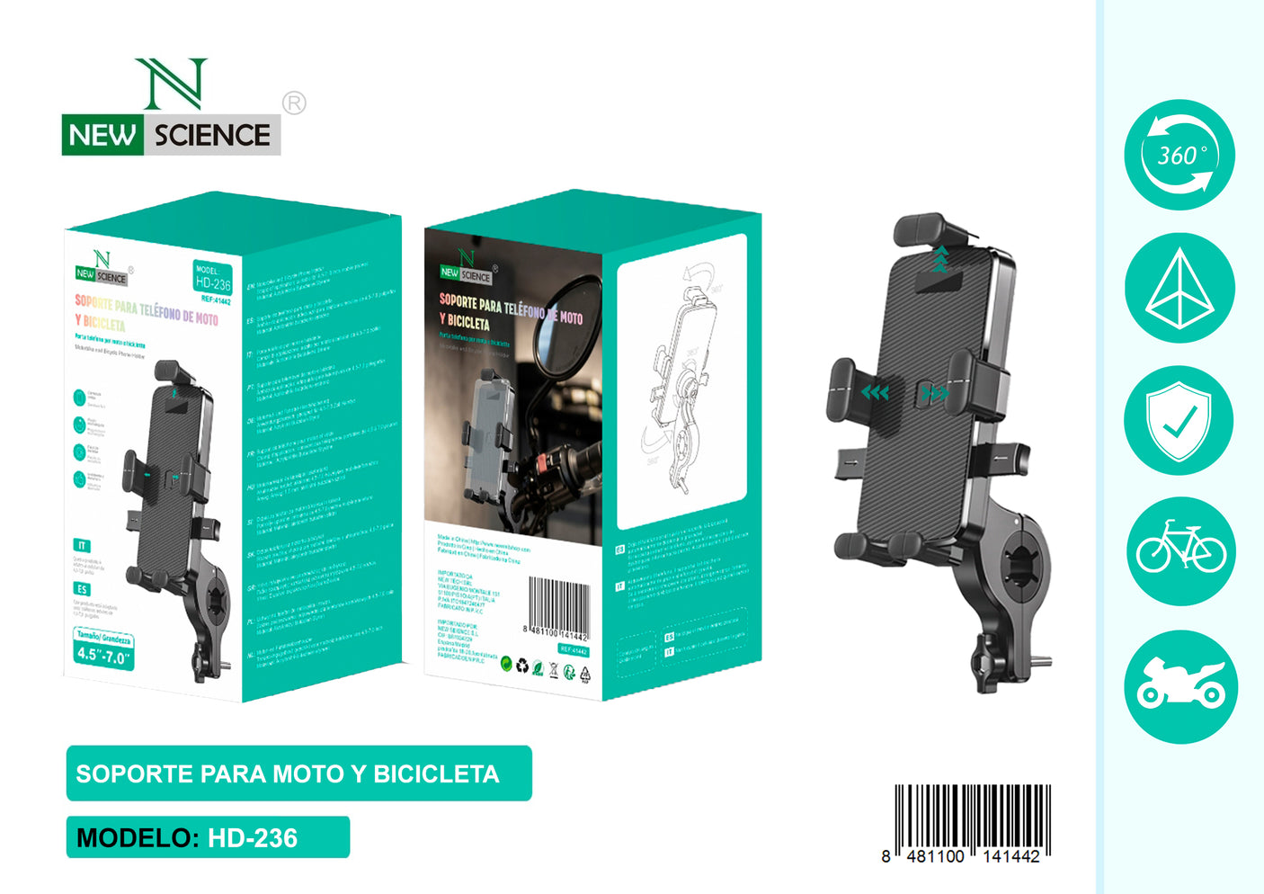 Soporte para Bicicleta/Moto HD-236