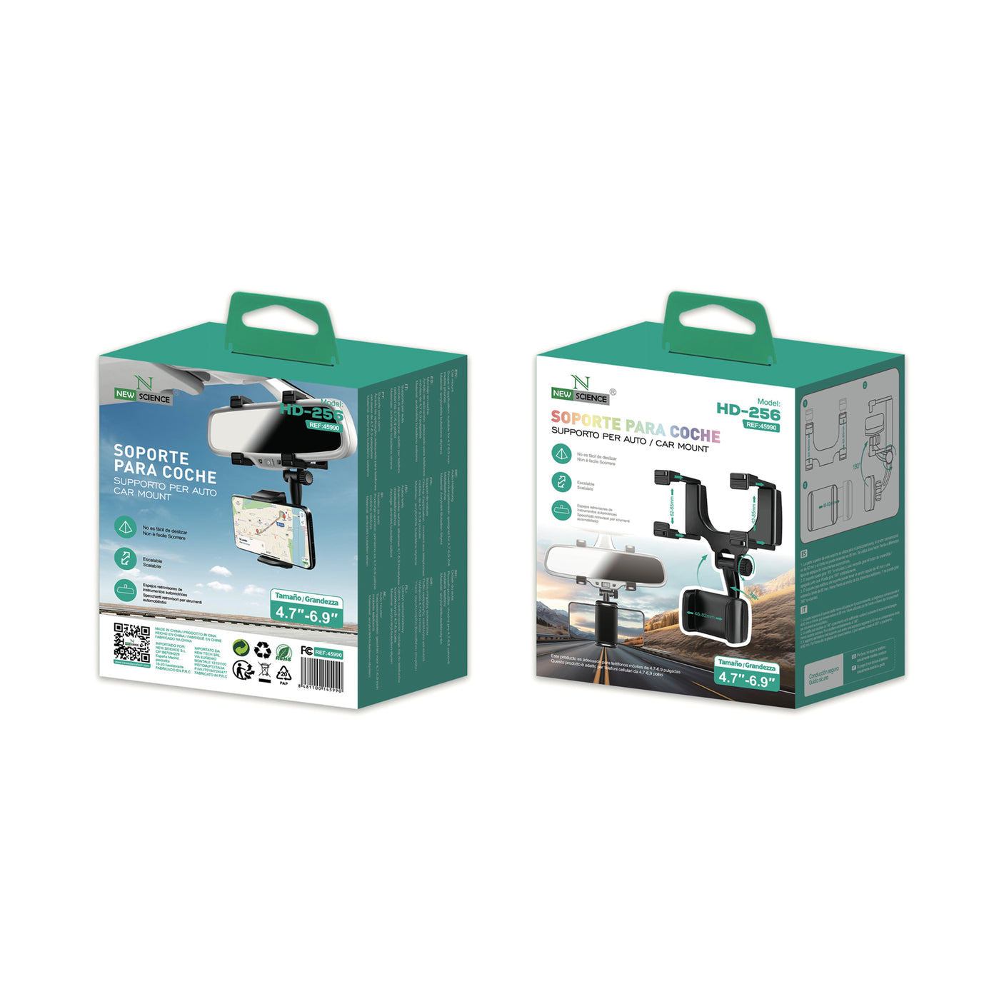 Soporte coche para Espejo Retrovisor HD-256