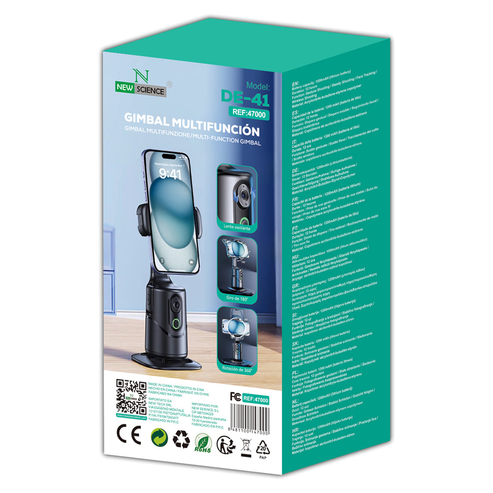 Gimbal Inteligente Multifuncional con Seguimiento Automático DE-41