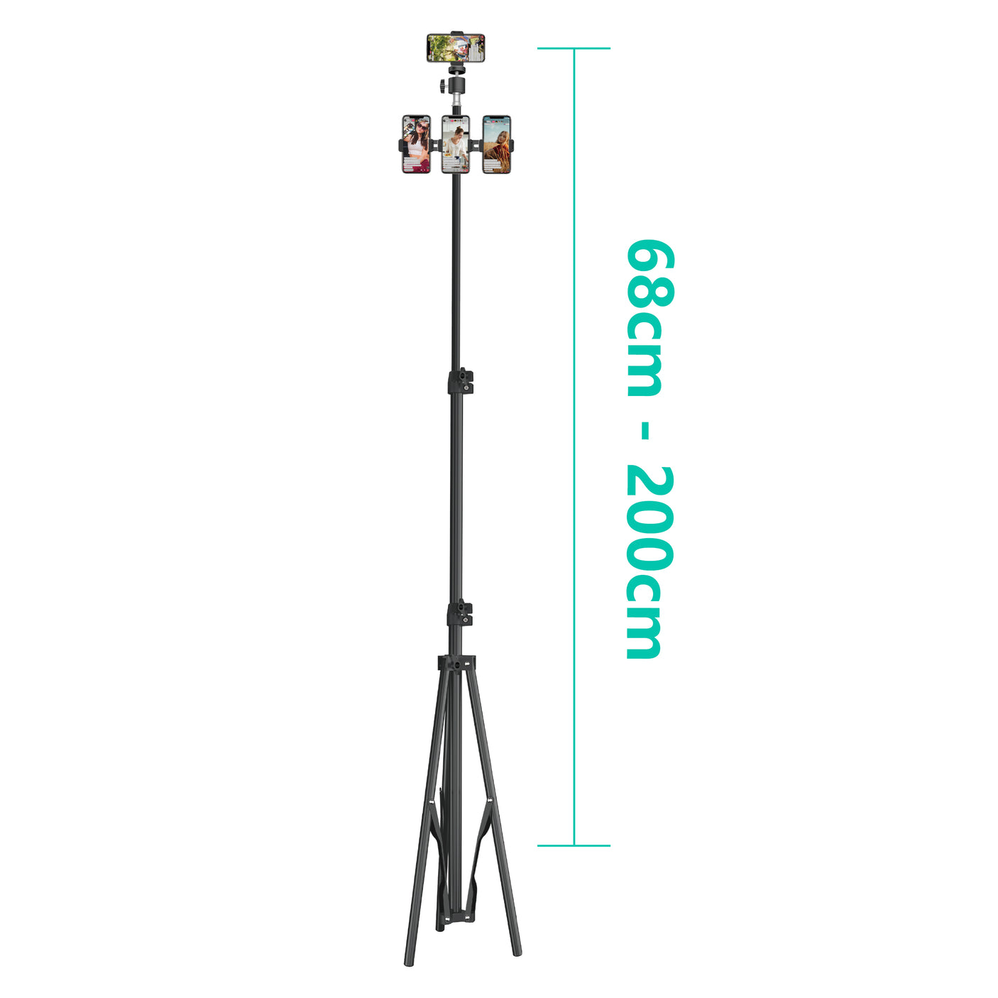 Trípode para Móviles Multifuncional DE-39 68cm-200cm