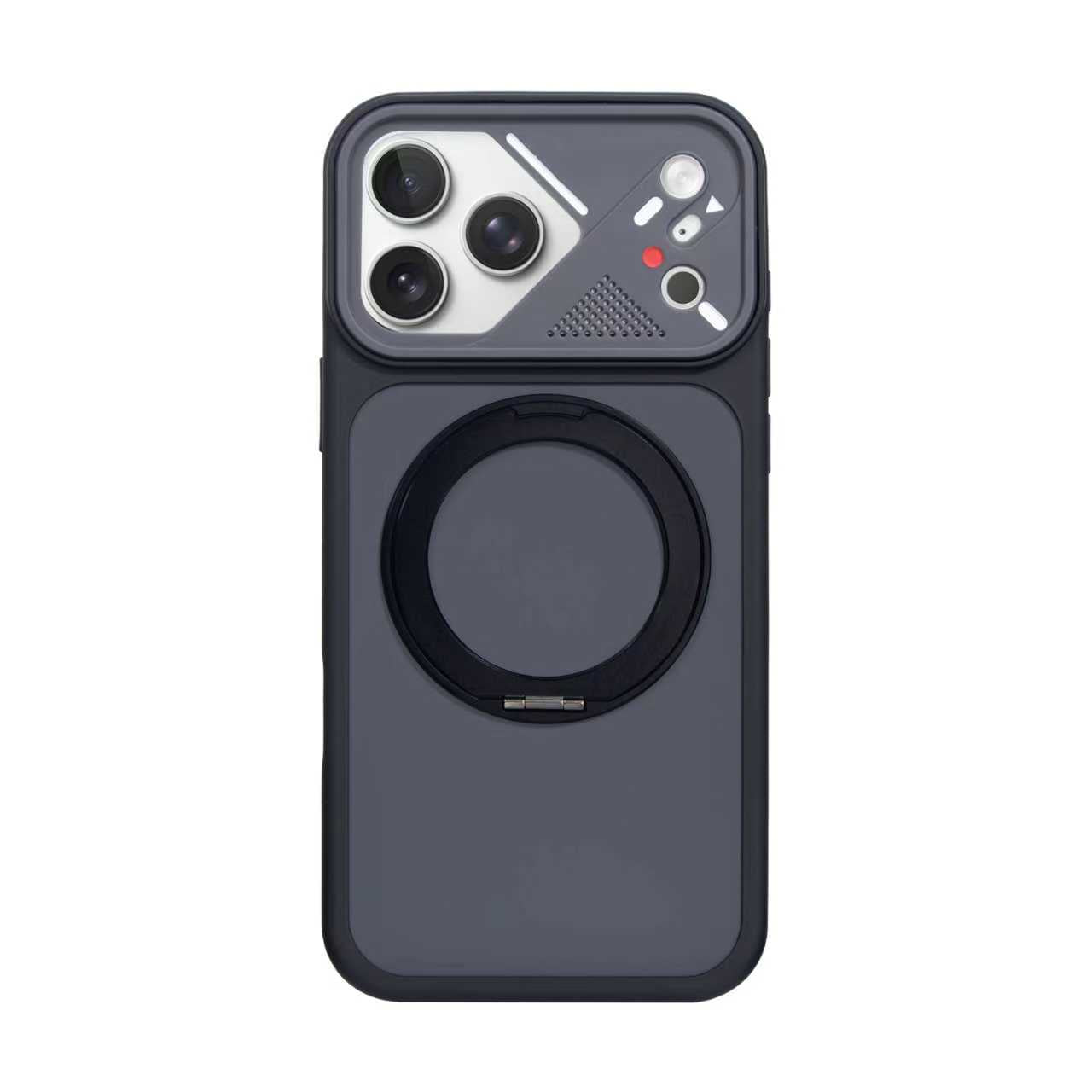 iPhone 16 Carcasa Futurista con Anillo Magsafe