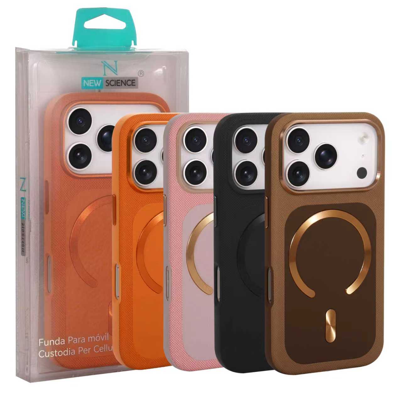 iPhone 17 Pro Max Carcasa Magsafe Textura Piel