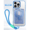 iPhone 15 Pro Max Funda magnética 3 en 1 con tarjetero y cuerda