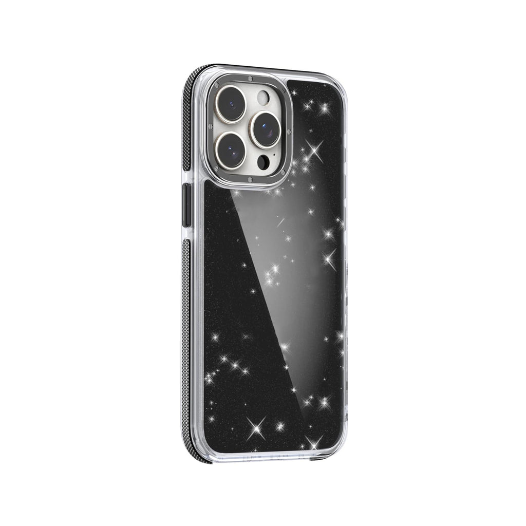 iPhone 16 Plus Carcasa Reforzada con Brillo Purpurina