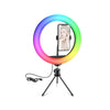 Aro de Luz RGB 26 cm Negro