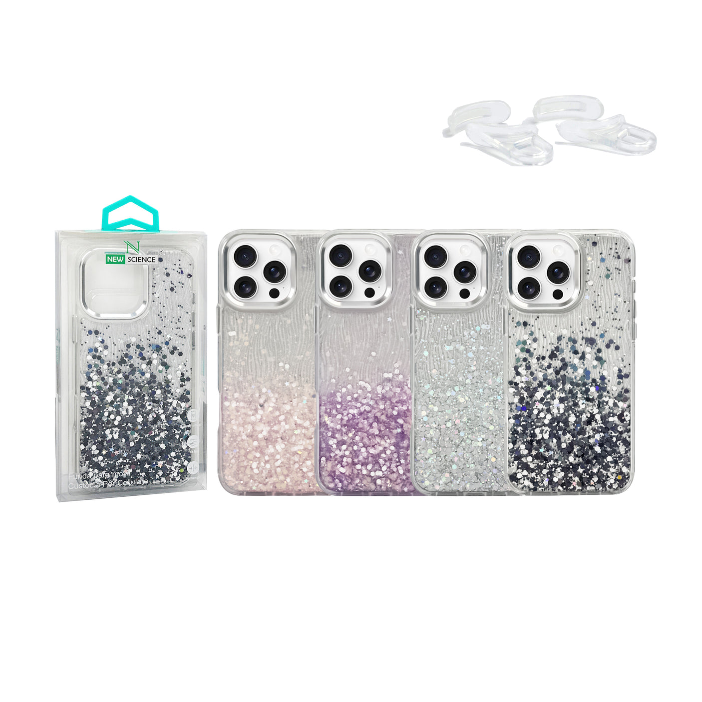 Redmi 13C 4G/5G Funda con purpurina degradada