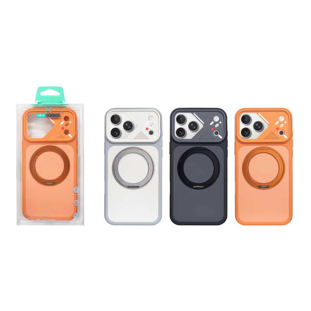 iPhone 16 Carcasa Futurista con Anillo Magsafe