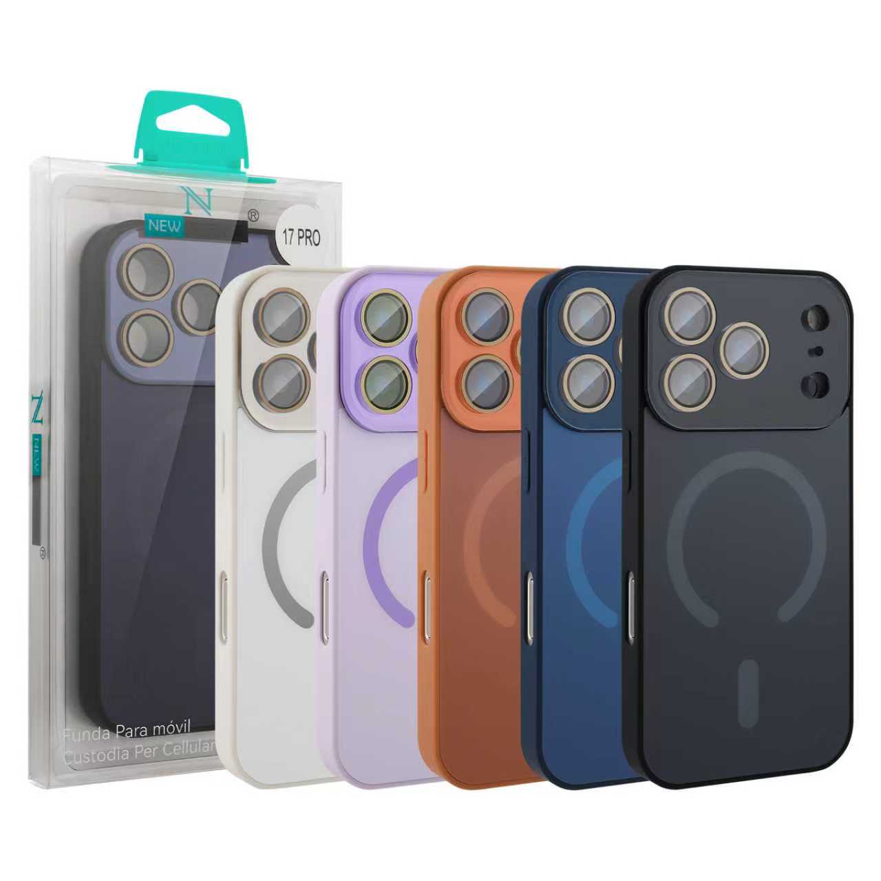 iPhone 17 Funda Magnética con Acabado Liso