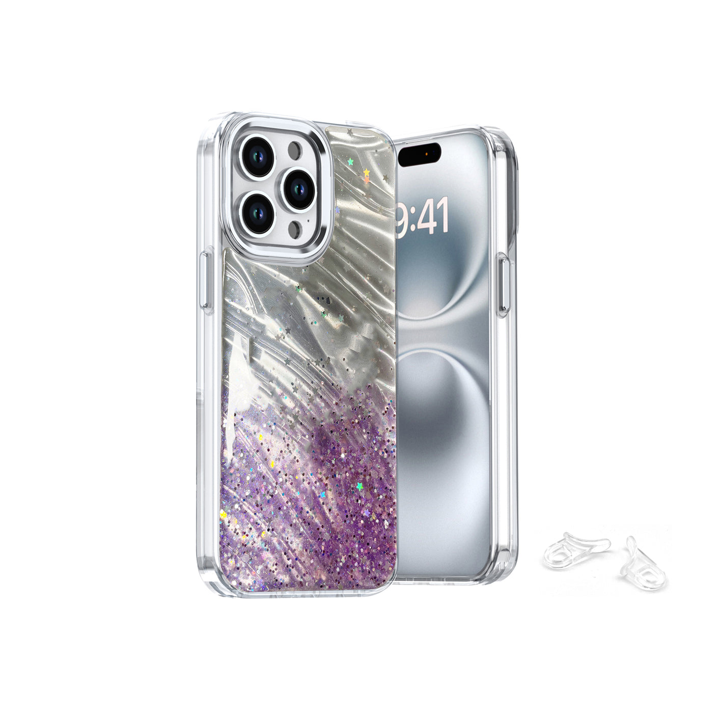 Samsung S25 Plus Carcasa Purpurina Estampada